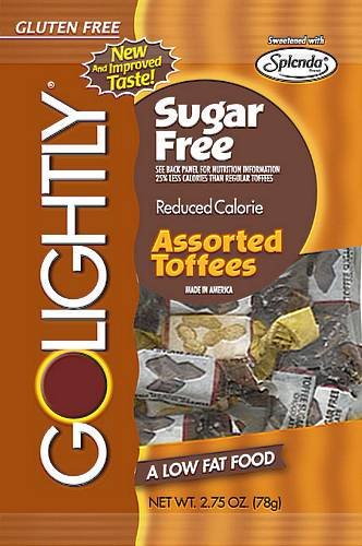 Go Lightly Sugar Free Toffees Assorted, 2.75 Oz Bag, Kosher logo