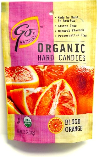 Go Naturally, Organic, Blood Orange Hard Candy (1-3.5 Oz Bag), Kosher-k logo