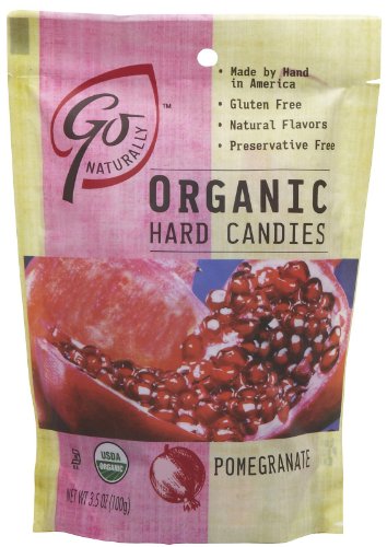 Go Naturally Organic Gluten Free Hard Candies Pomegranate — 3.5 Oz logo