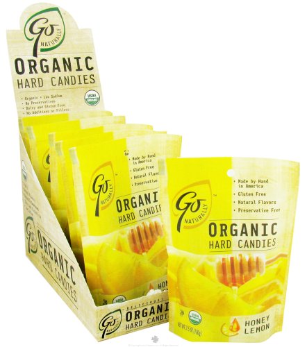 Go Naturally Organic Hard Candies Honey Lemon logo