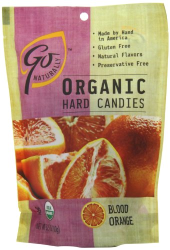 Go Naturally Organic Hard Candy Blood Orange, 3.5 ounce (Pack of 6) logo