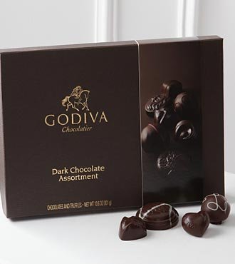 Godiva Chocolatier Dark Chocolate Gift Box logo