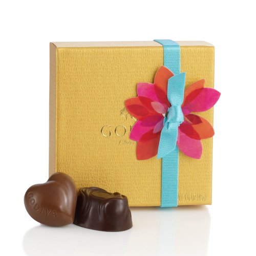 Godiva Chocolatier Gold Favor Blue Spring Ribbon Ribbon 4 Pieces logo