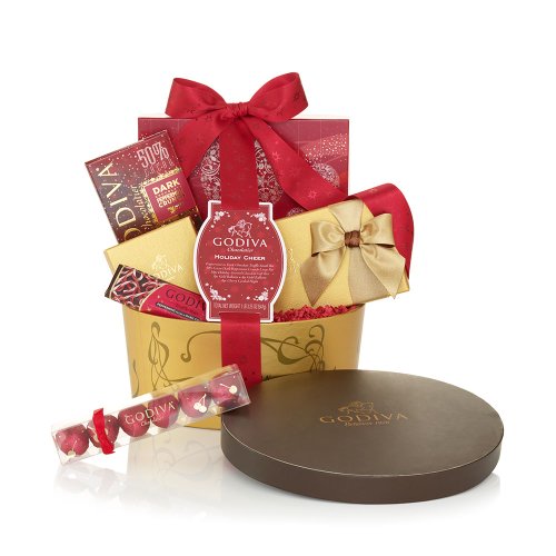 Godiva Chocolatier Holiday Cheer Basket logo