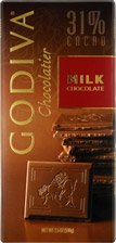 Godiva Chocolatier Milk Chocolate, 31% Cacao, 3.5 Oz., (Pack of 2) logo