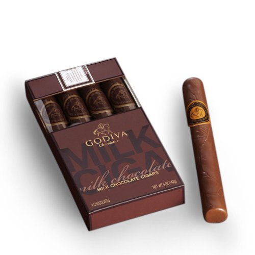 Godiva Chocolatier Milk Chocolate Cigars logo