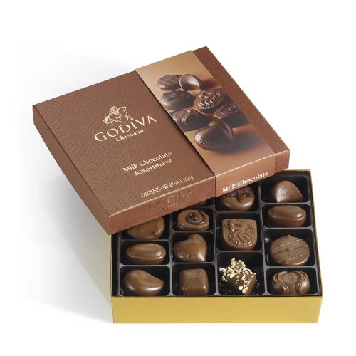 Godiva Chocolatier Milk Chocolate Gift Box 15 Pieces logo