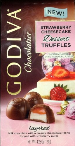 Godiva Chocolatier Strawberry Cheesecake Dessert Truffles-pack of 2 Bags logo