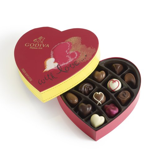 Godiva Chocolatier Valentines Day Heart Box 15 Pieces logo