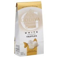 Godiva Chocolatier White Chocolate Truffle Gems 3.9 Oz Gift Bag (Pack of 2) logo