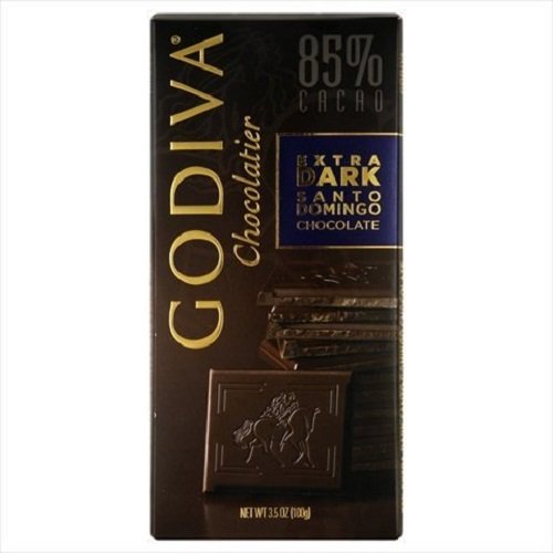 Godiva Dark Chocolate Bar, Santa Domingo, 3.5 Ounce (Pack of 10) logo