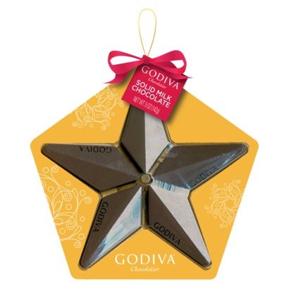 Godiva Solid Milk Chocolate Star 5 Oz logo