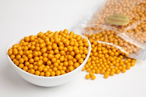 Gold Sugar Candy Beads (1 Pound Bag) logo