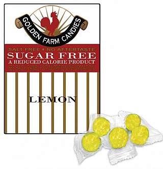 Golden Farm Candies, Sugar Free Hard Candy Lemon, 3.25 Oz 1 Bag logo
