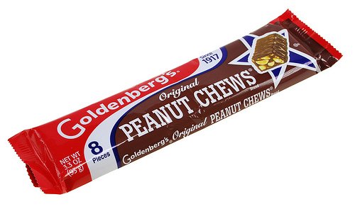 Goldenberg’s Original Peanut Chews – 3.3 Oz (18 Pack) logo