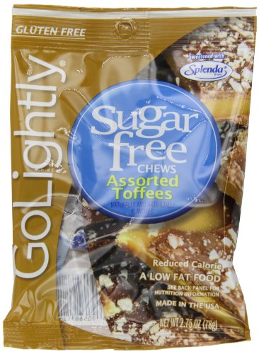 Golightly Sugar Free Assorted Toffees, 2.75 ounce Bags (Pack of 12) logo