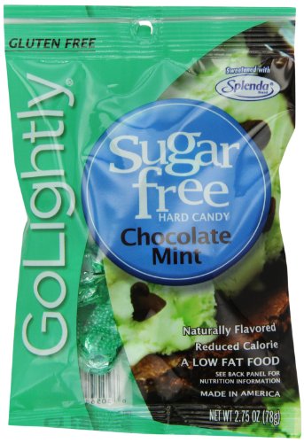 Golightly Sugar Free Chocolate Mint Candy, 2.75 ounce Bags (Pack of 12) logo