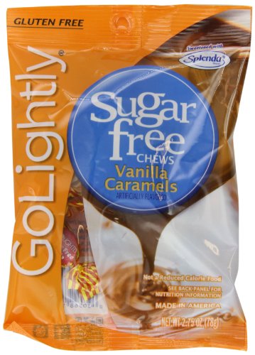 Golightly Sugar Free Vanilla Caramels, 2.75 ounce Bags (Pack of 12) logo