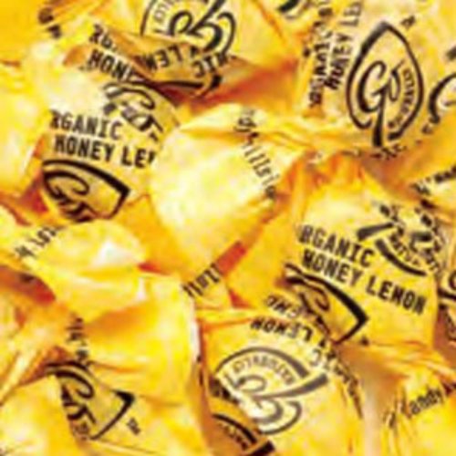 Gonaturally Honey and Lemon Organic Hard Candy 1lb Bag logo