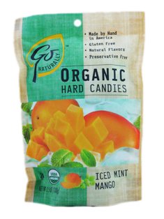 Gonaturally Organic Hard Candies – Iced Mint Mango (1 X 3.5 Oz) logo