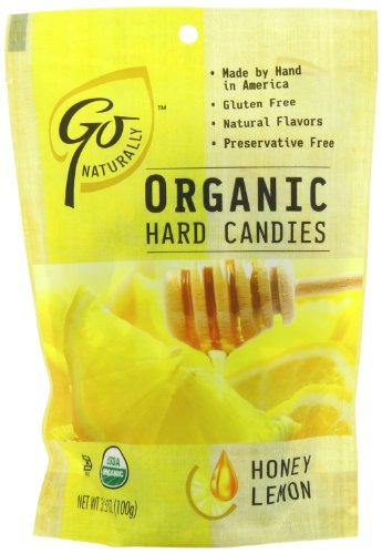 Gonaturally Organic Honey Lemon Gluten Free Hard Candies, 3.5 ounce Bags (Pack of 6) logo
