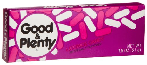 Good & Plenty Licorice Candy, 1.8 ounce Boxes (Pack of 48) logo