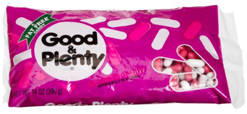 Good & Plenty Licorice Candy, 14 ounce Bags (Pack of 6) logo