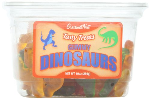 Gourmet Nut Tasty Gummy Treats, Dinosaurs, 10 Ounce (Pack of 12) logo