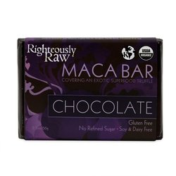 Gourmet Organic Raw Chocolate Bars – Maca Covered Chocolate Truffle – 55% Raw Dark Chocolate (01/2.3 Oz Bar) logo