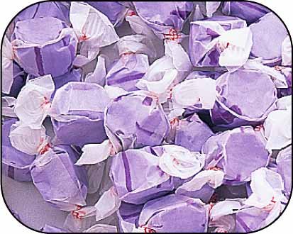 Grape Purple Gourmet Salt Water Taffy 1 Pound Bag logo