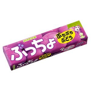 Grape Soft Chewy Taffy Candy With Grape Gummy – Puccho – By Uha From Japan 10 Pcs logo