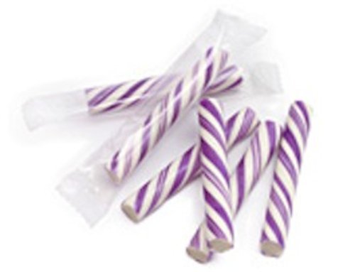 Grape Sticklettes Purple & White Petite Candy Sticks 25 Piece Box logo