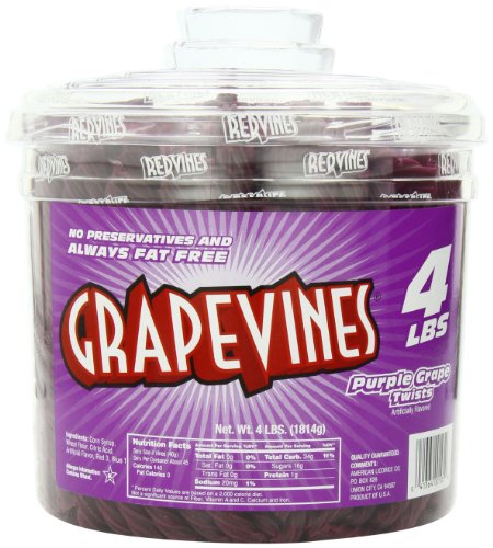 Grape Vines Twists Licorice Candy, 4 Pound logo