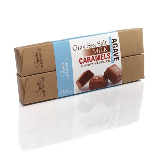 Gray Sea Salt Caramels In Milk Chocolate, 5.6 Ounces. 12 Pcs logo