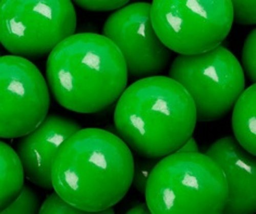 Green 1 Inch Gumballs 1lb Bag logo