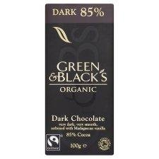 Green and Blacks Dark 85% Cocoa Bar 100g – Pack of 6 logo