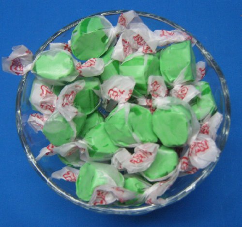 Green Apple Flavored Taffy Town Salt Water Taffy 1 Pound logo