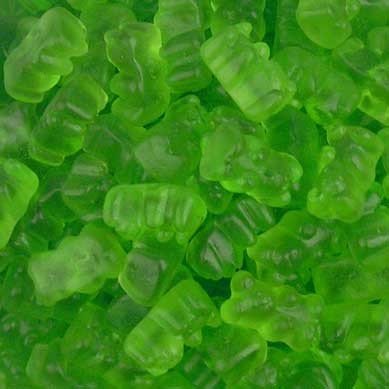 Green Apple Kiwi Gummy Bears, 10lbs logo