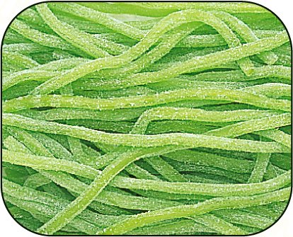 Green Apple Sour Licorice Straws Candy 1 Pound Bag logo