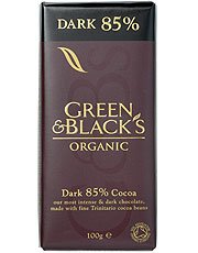 Green & Black Organic Dark Chocolate 85% Kakao 100g logo