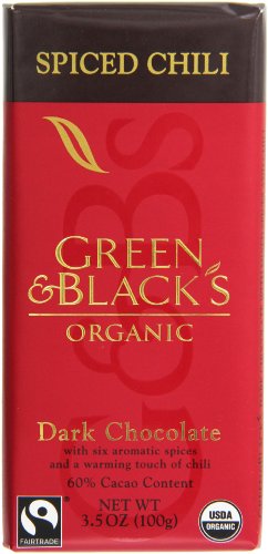 Green & Black’s 70% Dark Chocolate With Chili Bar, 3.5 Ounce (Pack of 10) logo