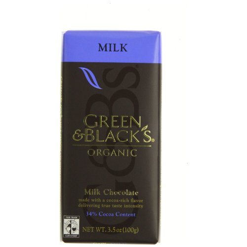 Green & Black’s Chocolate Bar – 34% Milk Coco, 1.2 ounce (Pack of 10) logo