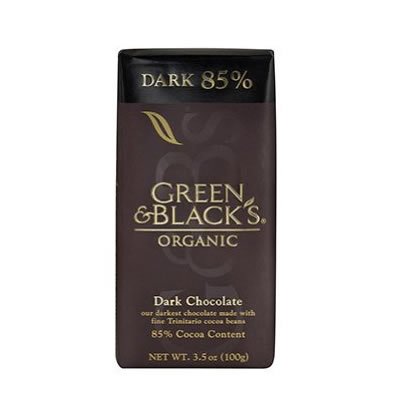 Green & Black’s Chocolate Bar – 85% Dark, 3.5 ounce (Pack of 5) logo