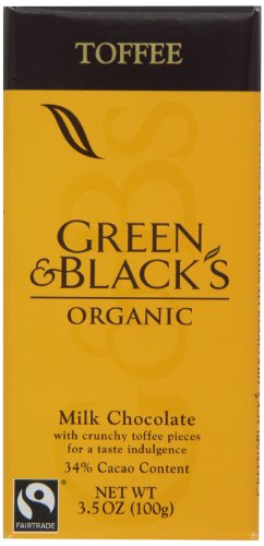 Green & Black’s Chocolate Bar – Milk With Toffee, 3.5 ounce (Pack of 5) logo