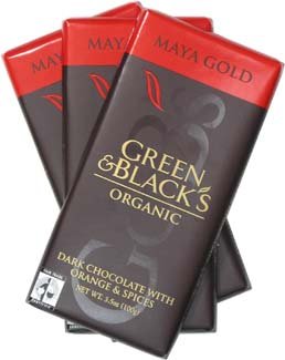 Green & Black’s Maya Gold, Organic Dark Chocolate With Orange & Spices, 3.5 ounce Bars (Pack of 5) logo