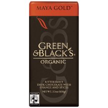 Green & Black’s Organic – Maya Gold Dark Chocolate Bar – 3.5 Oz. logo