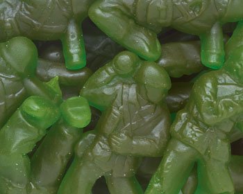 Green Gummi Army Guys, 5 Lbs logo