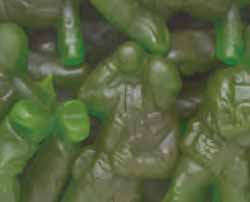 Green Gummi Gummy Army Guys Candy 1 Pound Bag logo