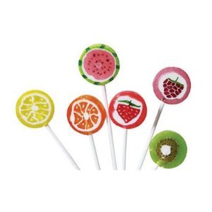 Groovy Fruit Slice Lollipops 120ct logo