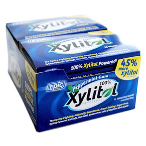 Gum, Xylitol Swtnd, Peprmnt, 12 Ct ( Value Bulk Multi-pack) logo